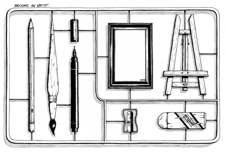 illustration à l'encre